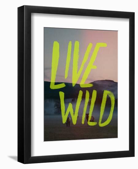 Live Wild Elk-Leah Flores-Framed Giclee Print