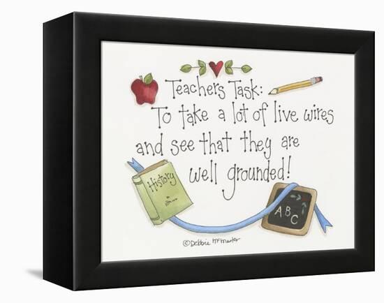 Live Wires-Debbie McMaster-Framed Premier Image Canvas