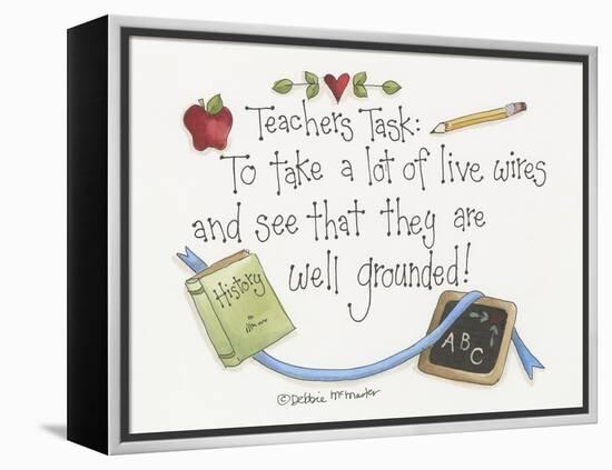 Live Wires-Debbie McMaster-Framed Premier Image Canvas