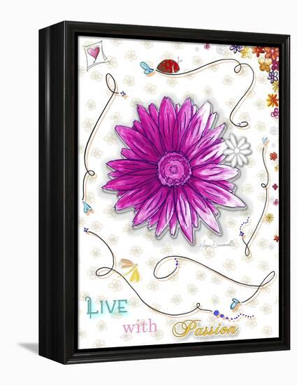 Live with Passion-Megan Duncanson-Framed Premier Image Canvas