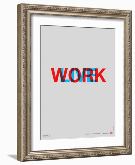 Live Work Poster-NaxArt-Framed Art Print