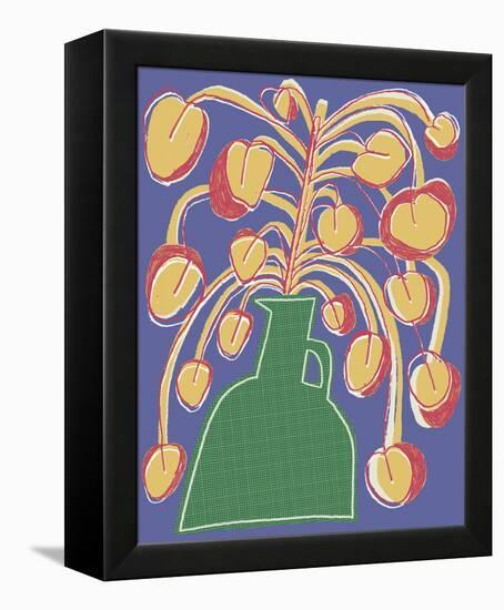 Lively Pots - Bloom-Chloe Watts-Framed Stretched Canvas