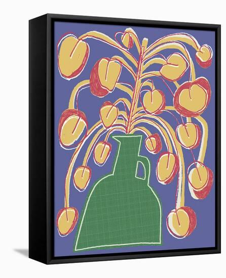 Lively Pots - Bloom-Chloe Watts-Framed Stretched Canvas