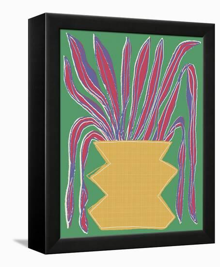 Lively Pots - Flourish-Chloe Watts-Framed Stretched Canvas