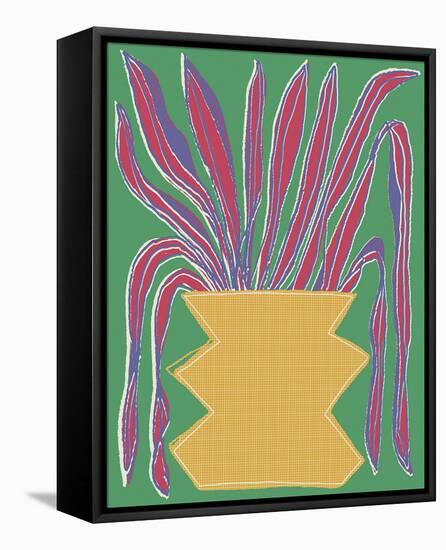 Lively Pots - Flourish-Chloe Watts-Framed Stretched Canvas