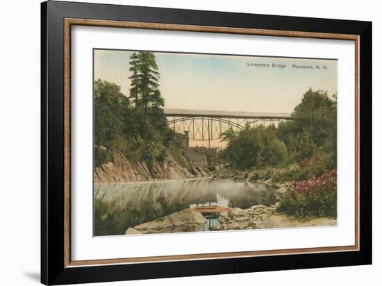 Livermore Bridge, Plymouth, New Hampshire-null-Framed Art Print