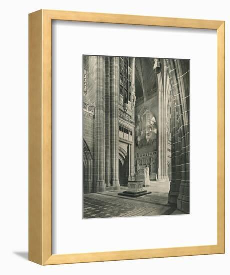 Liverpool Cathedral: General View from Memorial Transept. Architect, Sir G. Gilbert Scott, 1924-Unknown-Framed Giclee Print