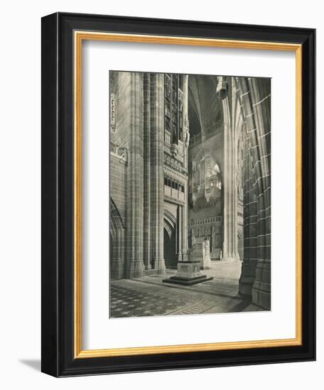 Liverpool Cathedral: General View from Memorial Transept. Architect, Sir G. Gilbert Scott, 1924-Unknown-Framed Giclee Print