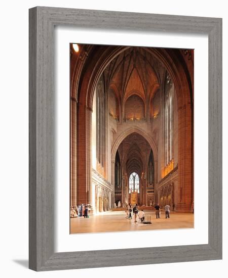 Liverpool Cathedral is the Church of England Cathedral of the Anglican Diocese of Liverpool, Built -David Bank-Framed Photographic Print