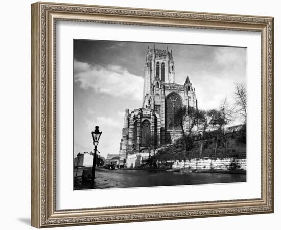 Liverpool Cathedral-Liverpool Post Echo Archive-Framed Photographic Print