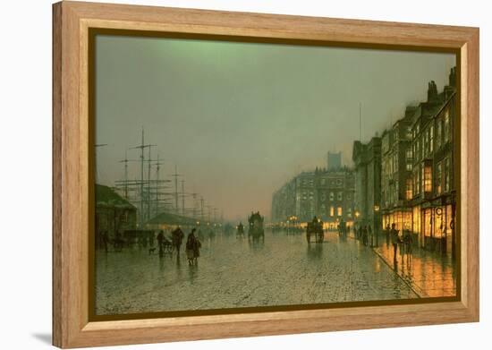 Liverpool Docks from Wapping, C.1870,-Grimshaw-Framed Premier Image Canvas