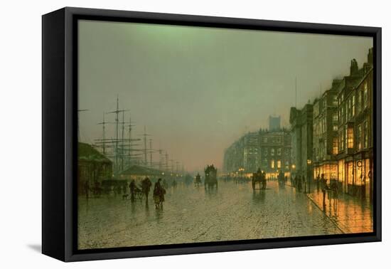 Liverpool Docks from Wapping, C.1870,-Grimshaw-Framed Premier Image Canvas