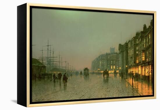 Liverpool Docks from Wapping, C.1870,-Grimshaw-Framed Premier Image Canvas