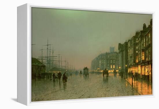 Liverpool Docks from Wapping, C.1870,-Grimshaw-Framed Premier Image Canvas