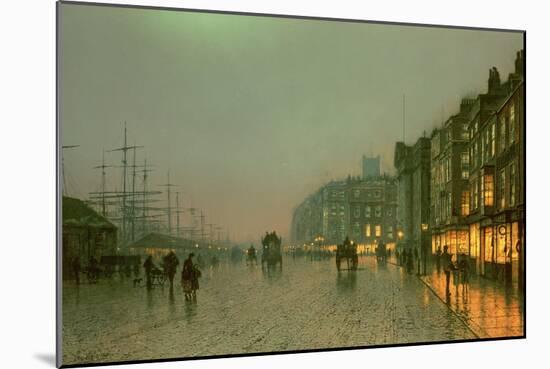 Liverpool Docks from Wapping, C.1870,-Grimshaw-Mounted Giclee Print