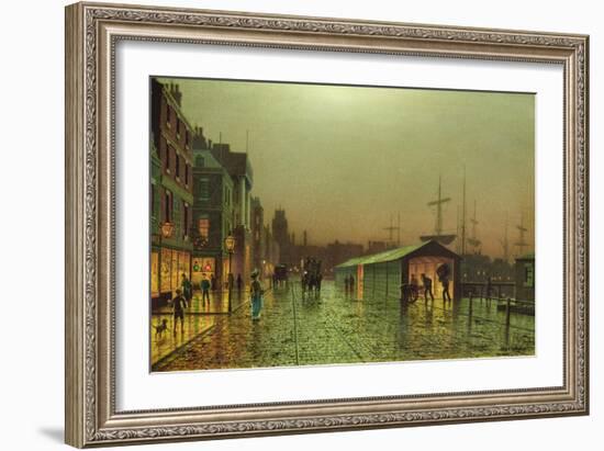 Liverpool Docks-John Atkinson Grimshaw-Framed Giclee Print