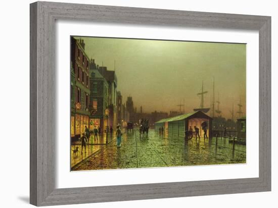 Liverpool Docks-John Atkinson Grimshaw-Framed Giclee Print