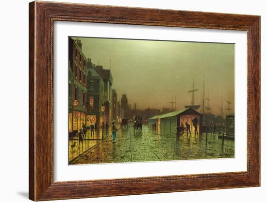 Liverpool Docks-John Atkinson Grimshaw-Framed Giclee Print