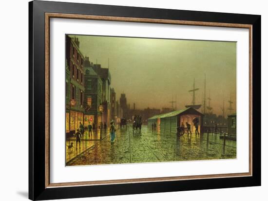 Liverpool Docks-John Atkinson Grimshaw-Framed Giclee Print