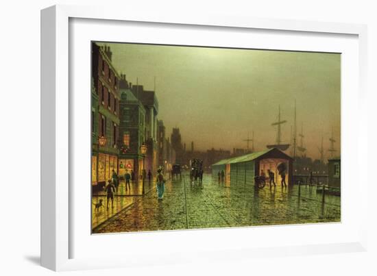 Liverpool Docks-John Atkinson Grimshaw-Framed Giclee Print