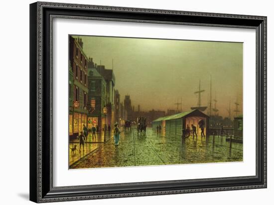 Liverpool Docks-John Atkinson Grimshaw-Framed Giclee Print