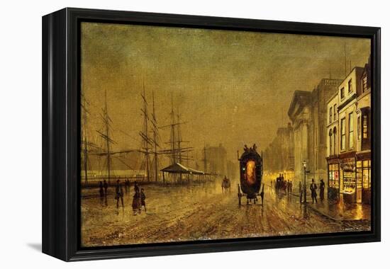 Liverpool Docks-John Atkinson Grimshaw-Framed Premier Image Canvas