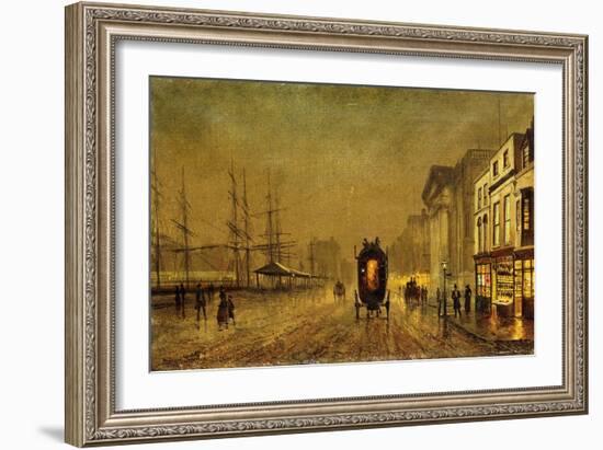 Liverpool Docks-John Atkinson Grimshaw-Framed Giclee Print