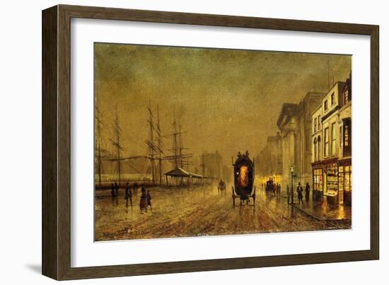 Liverpool Docks-John Atkinson Grimshaw-Framed Giclee Print