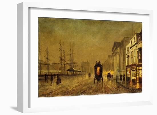 Liverpool Docks-John Atkinson Grimshaw-Framed Giclee Print