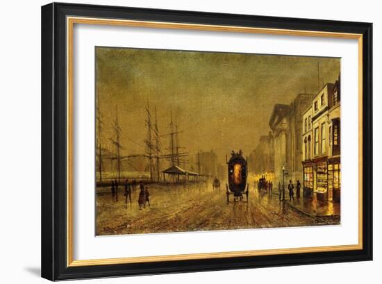 Liverpool Docks-John Atkinson Grimshaw-Framed Giclee Print