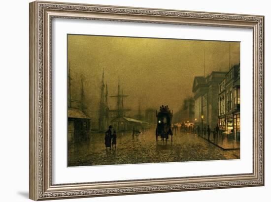 Liverpool Docks-John Atkinson Grimshaw-Framed Giclee Print