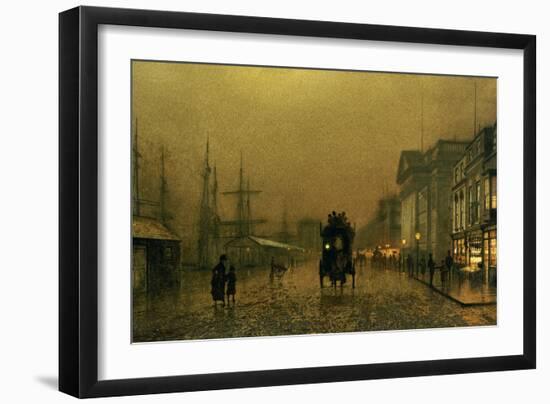 Liverpool Docks-John Atkinson Grimshaw-Framed Giclee Print