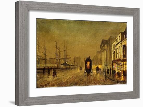 Liverpool Docks-John Atkinson Grimshaw-Framed Giclee Print