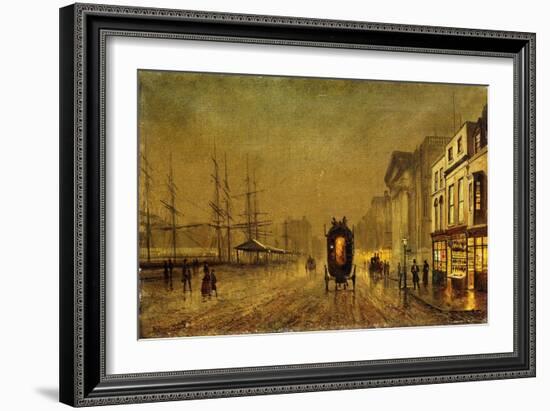 Liverpool Docks-John Atkinson Grimshaw-Framed Giclee Print