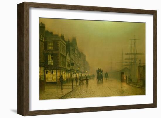 Liverpool Docks-John Atkinson Grimshaw-Framed Giclee Print