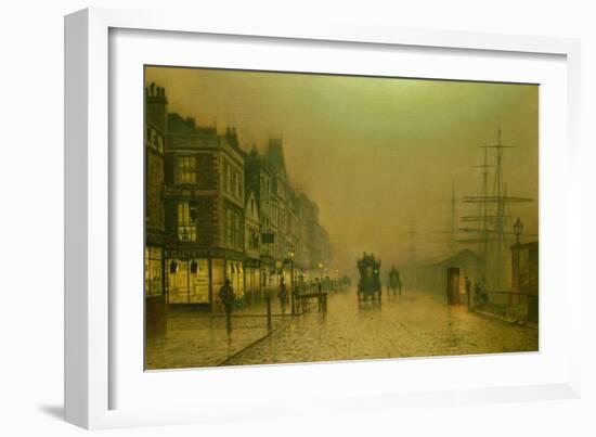 Liverpool Docks-John Atkinson Grimshaw-Framed Giclee Print