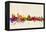 Liverpool England Skyline-Michael Tompsett-Framed Stretched Canvas