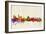 Liverpool England Skyline-Michael Tompsett-Framed Art Print