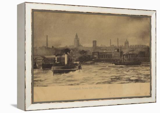 Liverpool, from the Mersey-English Photographer-Framed Premier Image Canvas