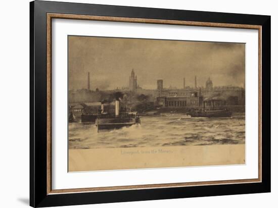 Liverpool, from the Mersey-English Photographer-Framed Photographic Print