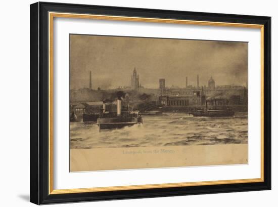 Liverpool, from the Mersey-English Photographer-Framed Photographic Print