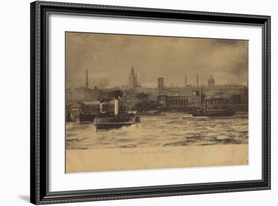 Liverpool, from the Mersey-English Photographer-Framed Photographic Print