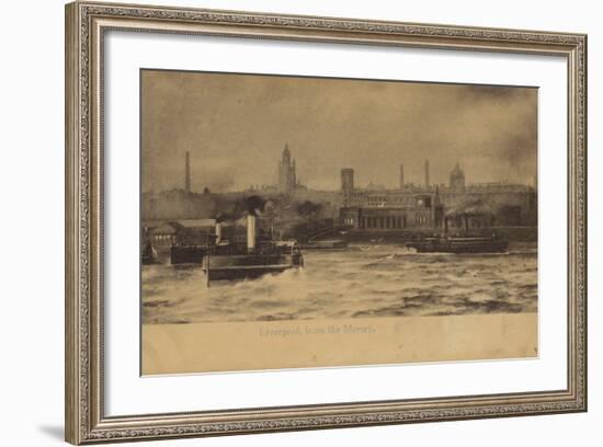 Liverpool, from the Mersey-English Photographer-Framed Photographic Print