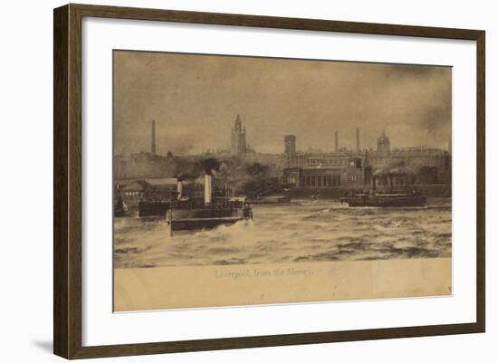 Liverpool, from the Mersey-English Photographer-Framed Photographic Print