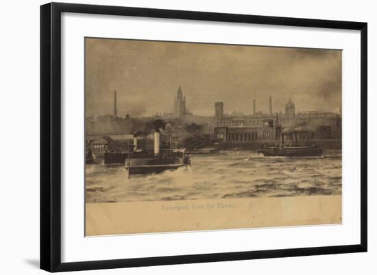 Liverpool, from the Mersey-English Photographer-Framed Photographic Print