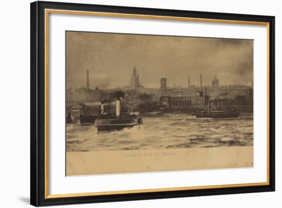 Liverpool, from the Mersey-English Photographer-Framed Photographic Print