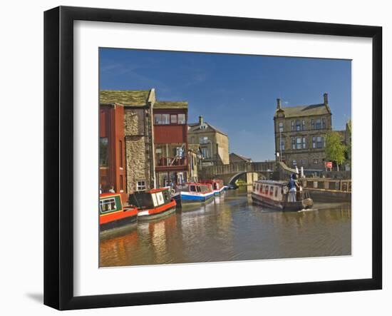 Liverpool Leeds Canal, in the Basin at Skipton, Yorkshire Dales National Park, Yorkshire, England-James Emmerson-Framed Photographic Print