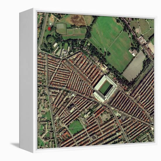 Liverpool's Anfield Stadium, Aerial View-Getmapping Plc-Framed Premier Image Canvas