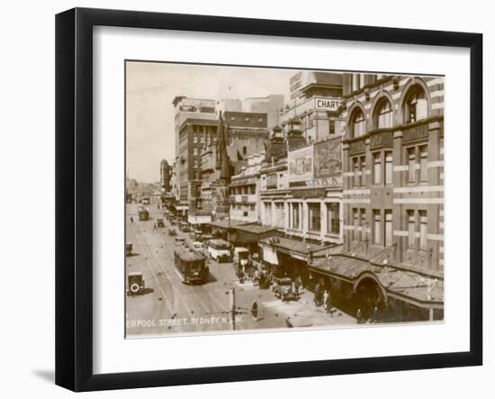 Liverpool Street, Sydney, New South Wales, Australia 1920s-null-Framed Photographic Print