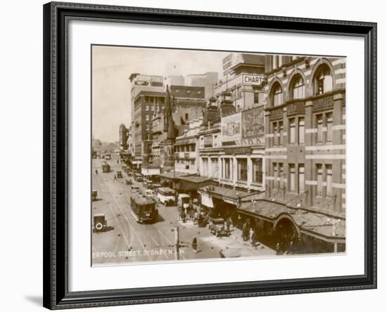 Liverpool Street, Sydney, New South Wales, Australia 1920s-null-Framed Photographic Print